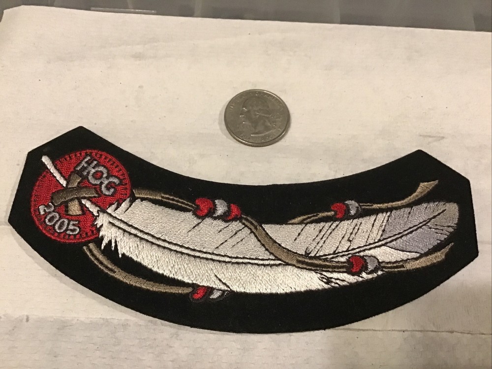 HARLEY OWNERS GROUP HOG Membership ROCKER PATCH 2005.