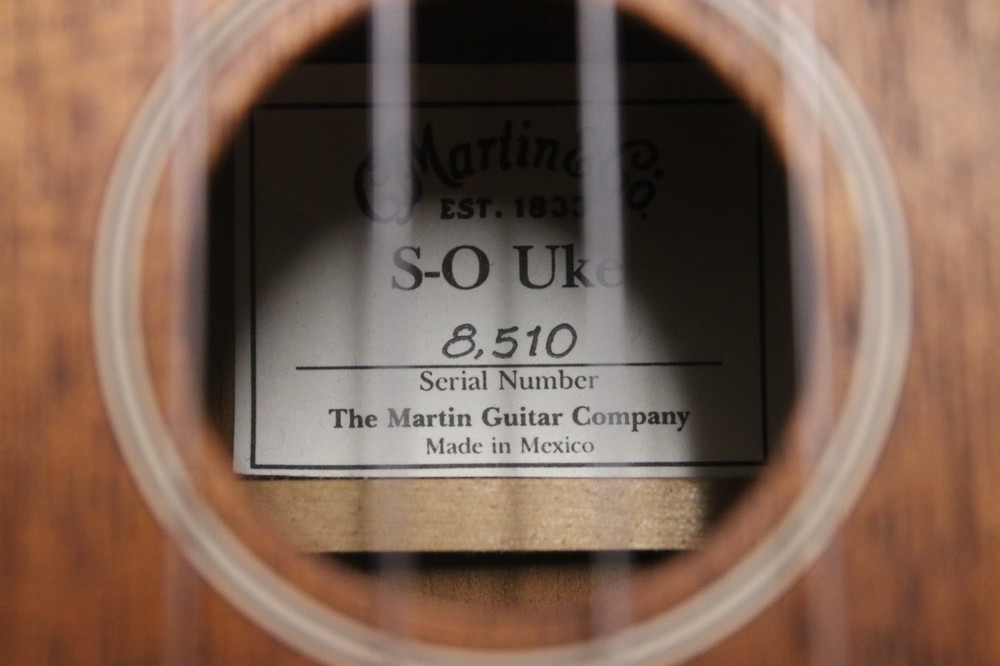 Martin S-O Soprano Ukulele Solid Mahogany Vintage Model with Soft Case