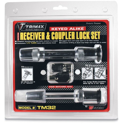 TM32 TRIMAX 5/8" RECEIVER LOCK & 2-1/2" SPAN COUPLER LOCK