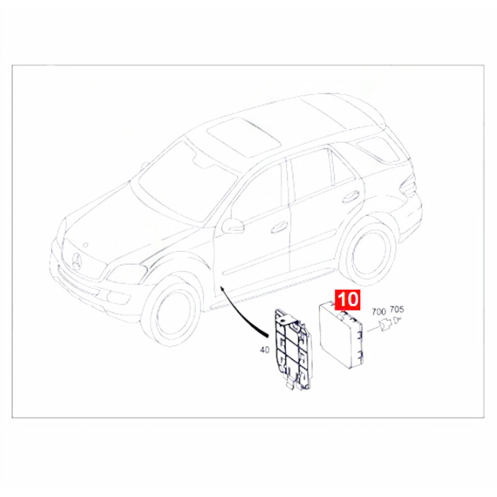 A+ Central Gateway Computer Control Module A1645402601 for Benz W164 X164 V251