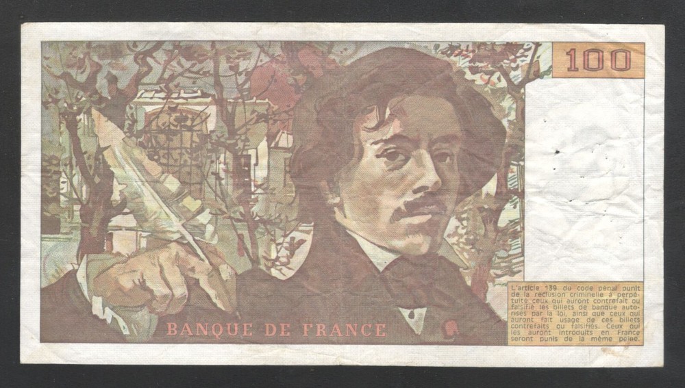 1978 France 100 Francs Note.