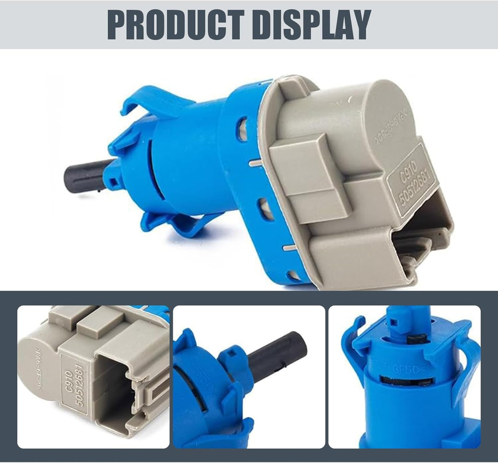 Car Brake Light Switch 4-Pin Modification Switch (Blue & Gray)