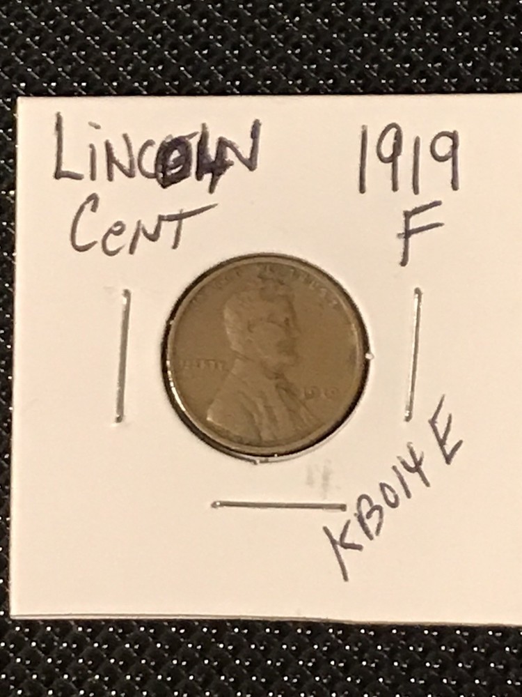 1919 Lincoln Cent  F