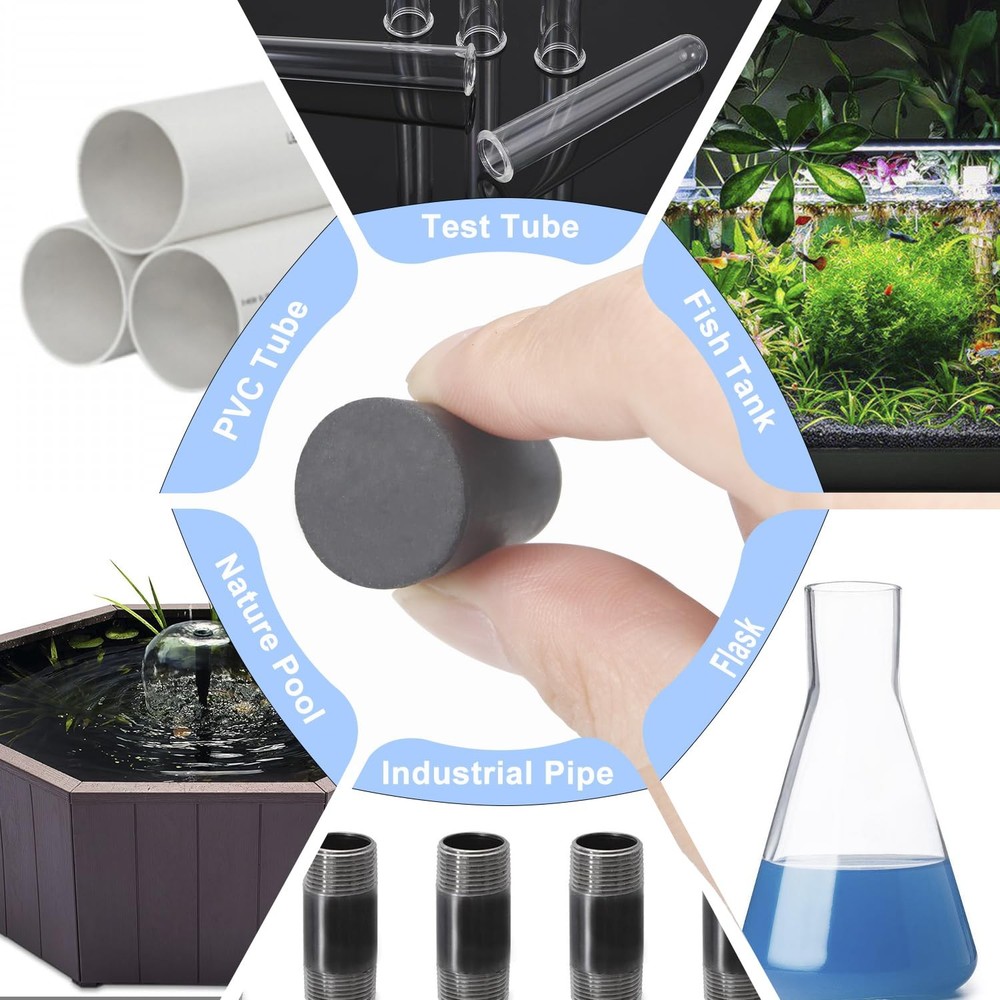 10pcs 0# Black Tapered Shaped Solid Rubber Stopper for Lab Black-0#,