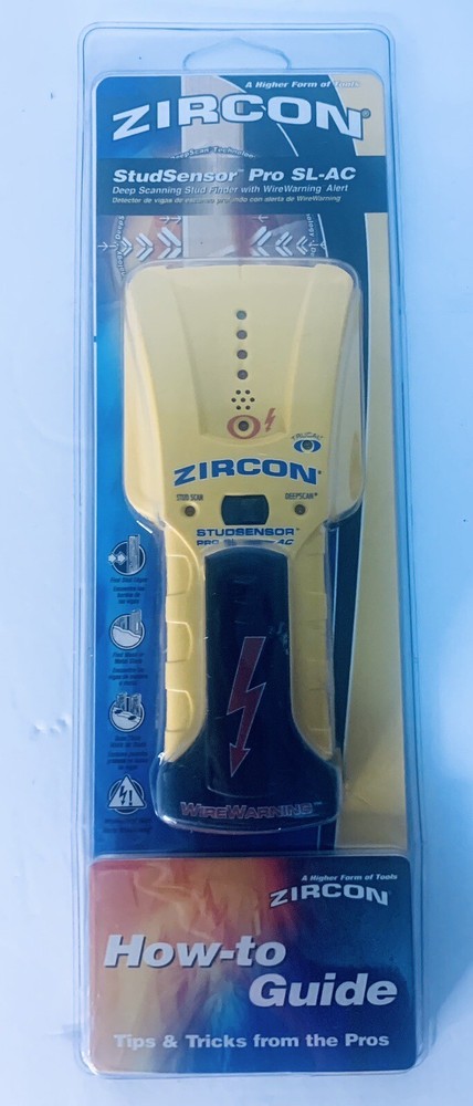 ZIRCON StudSensor Pro SL-AC Deep Scanning Stud Finder With Wire Warning NEW