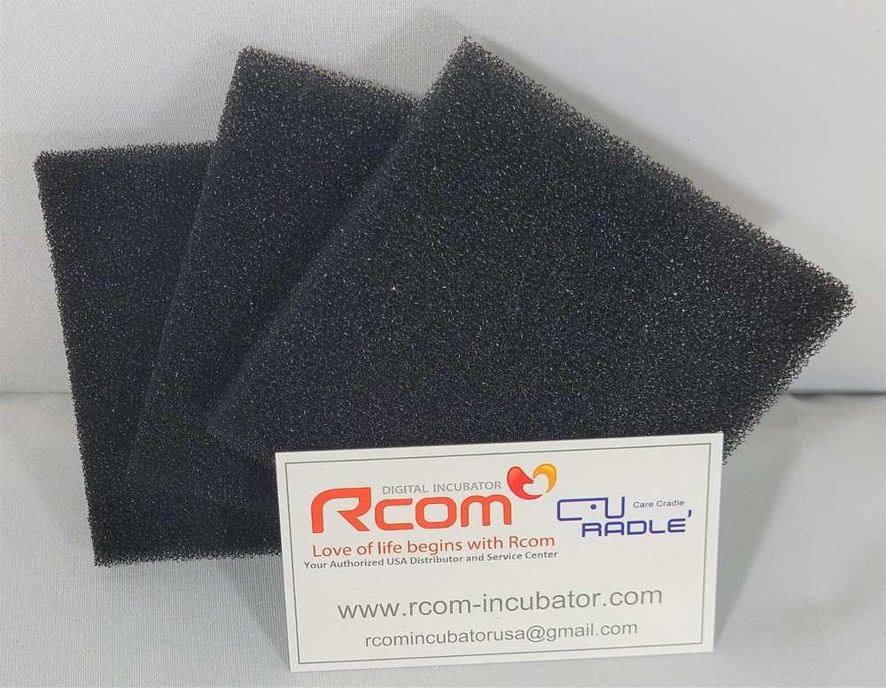 Rcom Curadle Pet Bird Brooder 90 60 Air Filters, set of 3