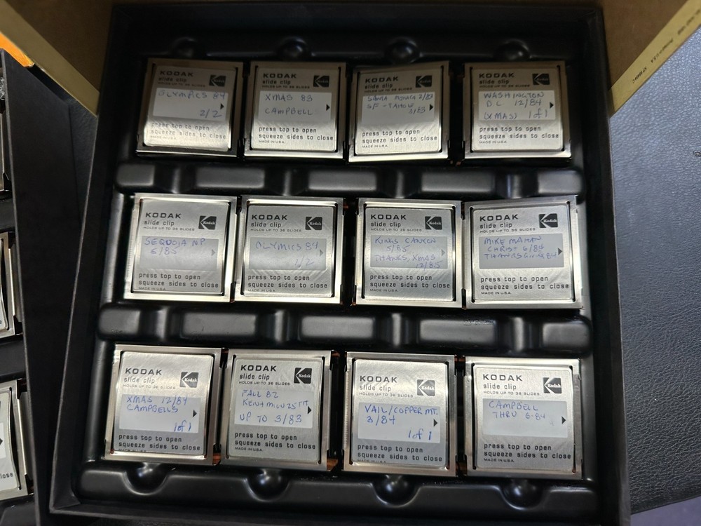 Three (3) Boxes, Kodak Slide Clips w/12 Clips per box -(36 Clips Total)