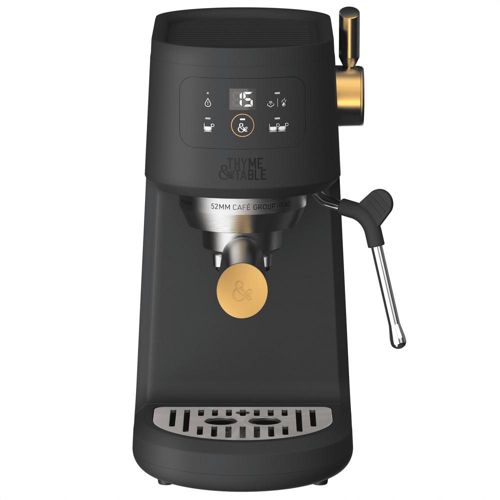 Thyme & Table Mini Espresso Machine, Slate Grey