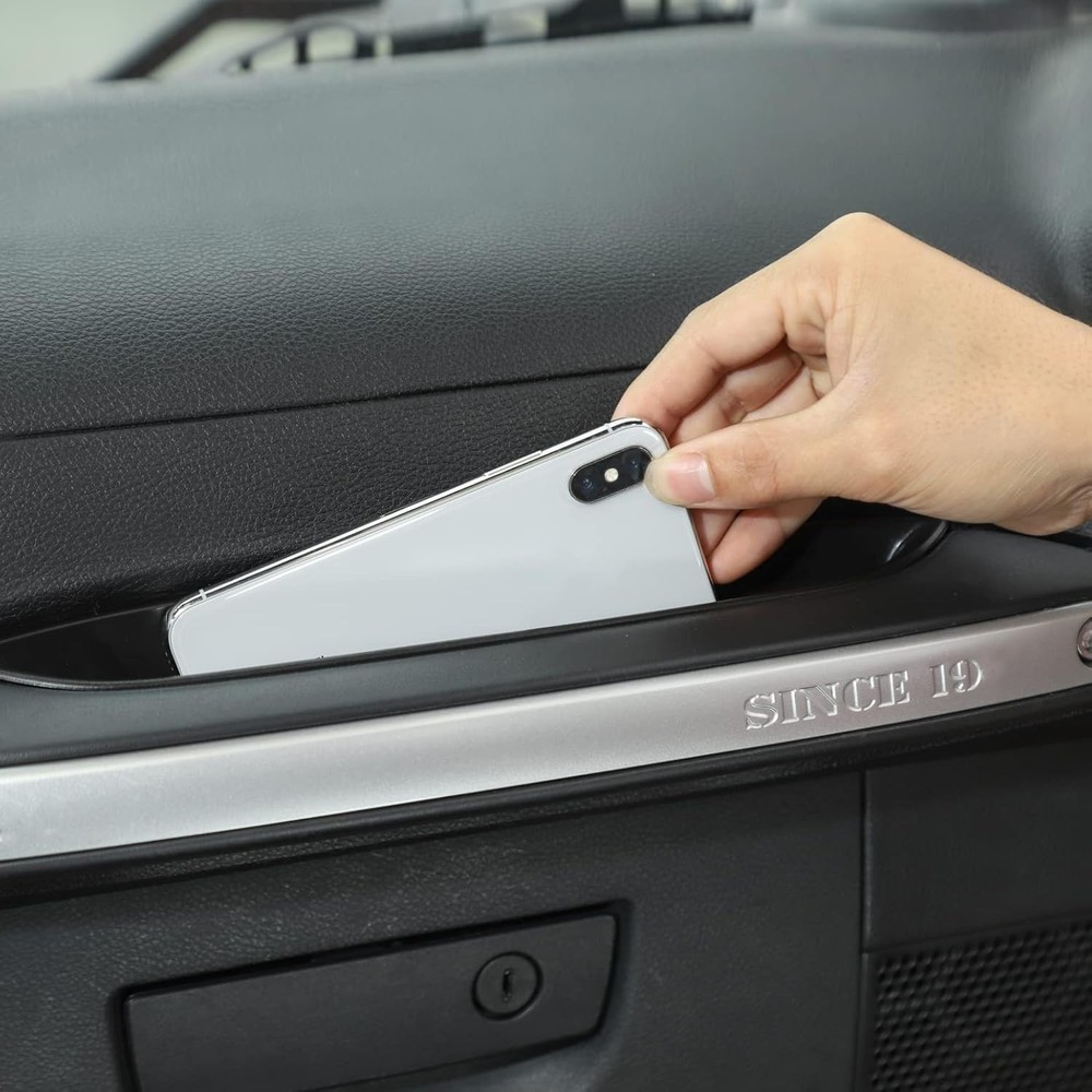 Car Passenger Side Co-Pilot Grab Handle Storage Box for 2011-2018 Wrangler Black