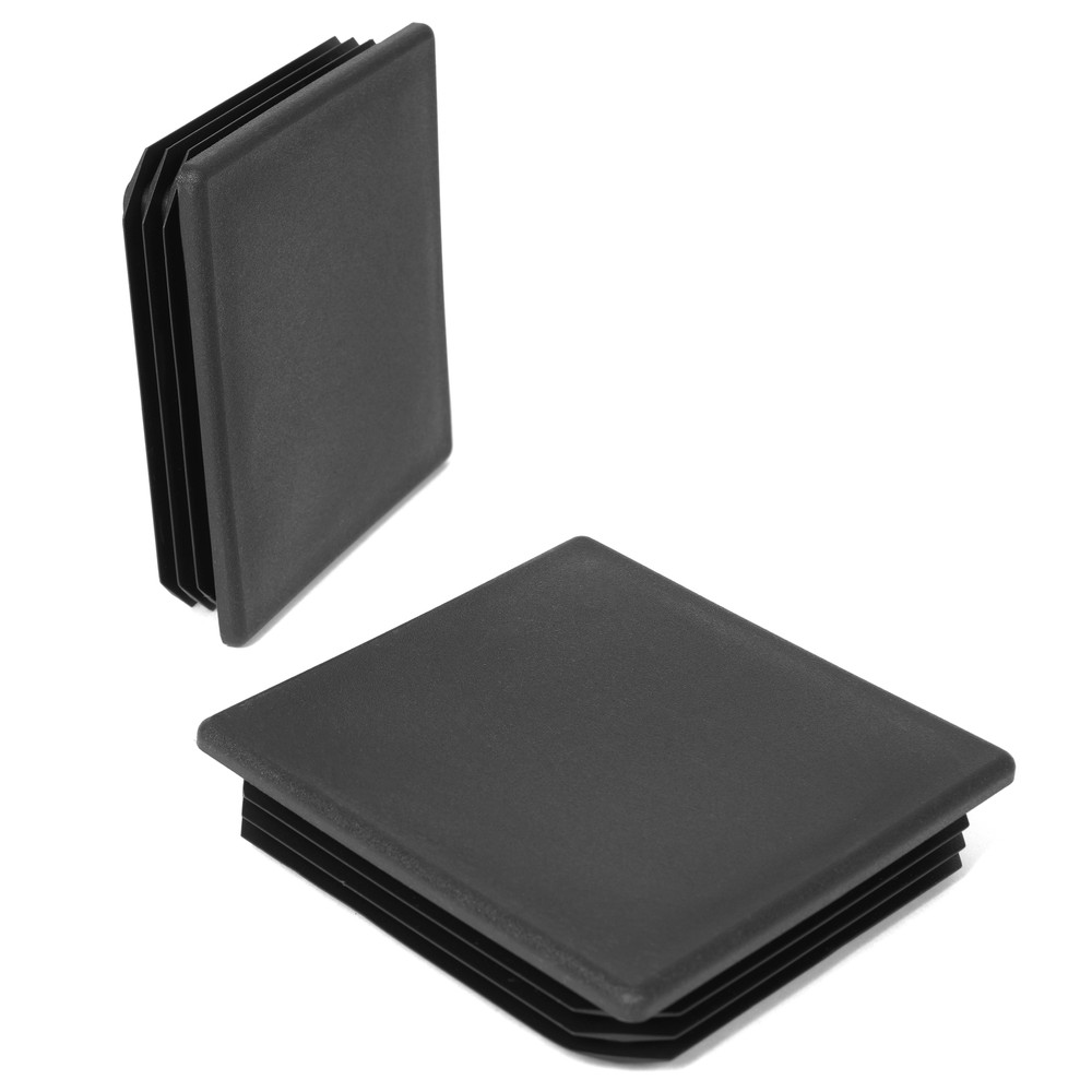 New 4" 2 Pack Square Rubber Bumper Plug End Cap Cover for RV Camper Trailer