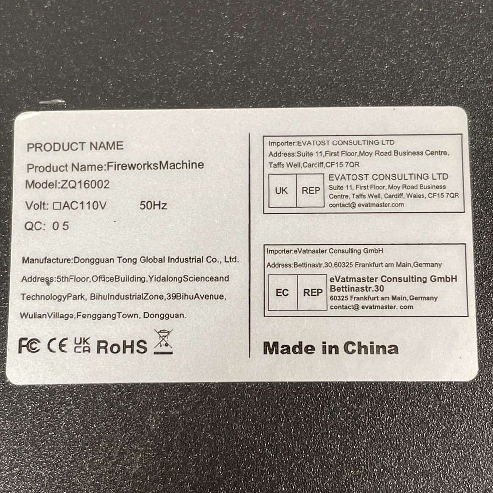 Cold Spark Machine *Spray Downward* DMX Firework Stage Effect Party Show Remote