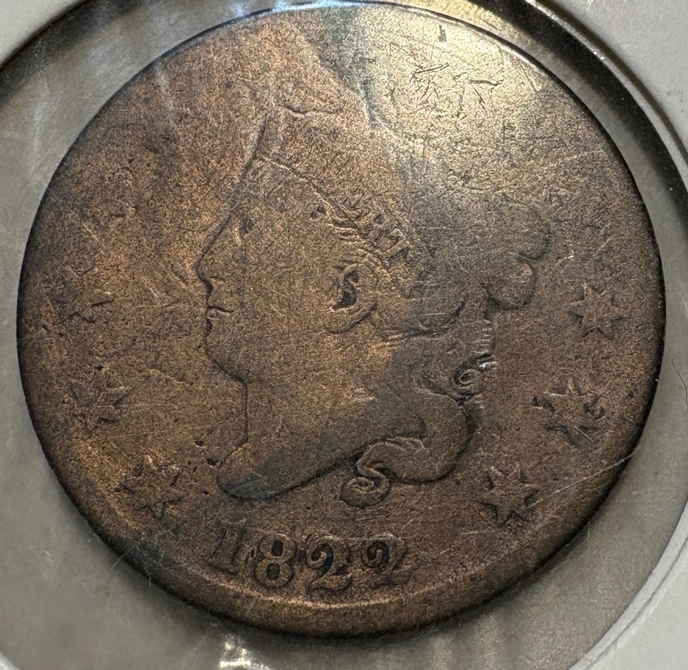 1822 Coronet Head Large Cent