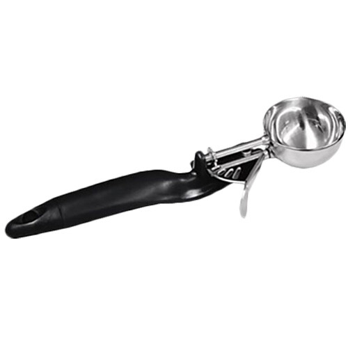 Thunder Group SLDS030L 1 oz Ergonomic Grip #30 Black Handle Disher