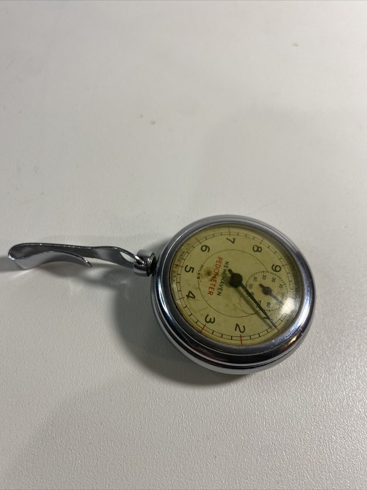 Vintage Metal New Haven Pedometer