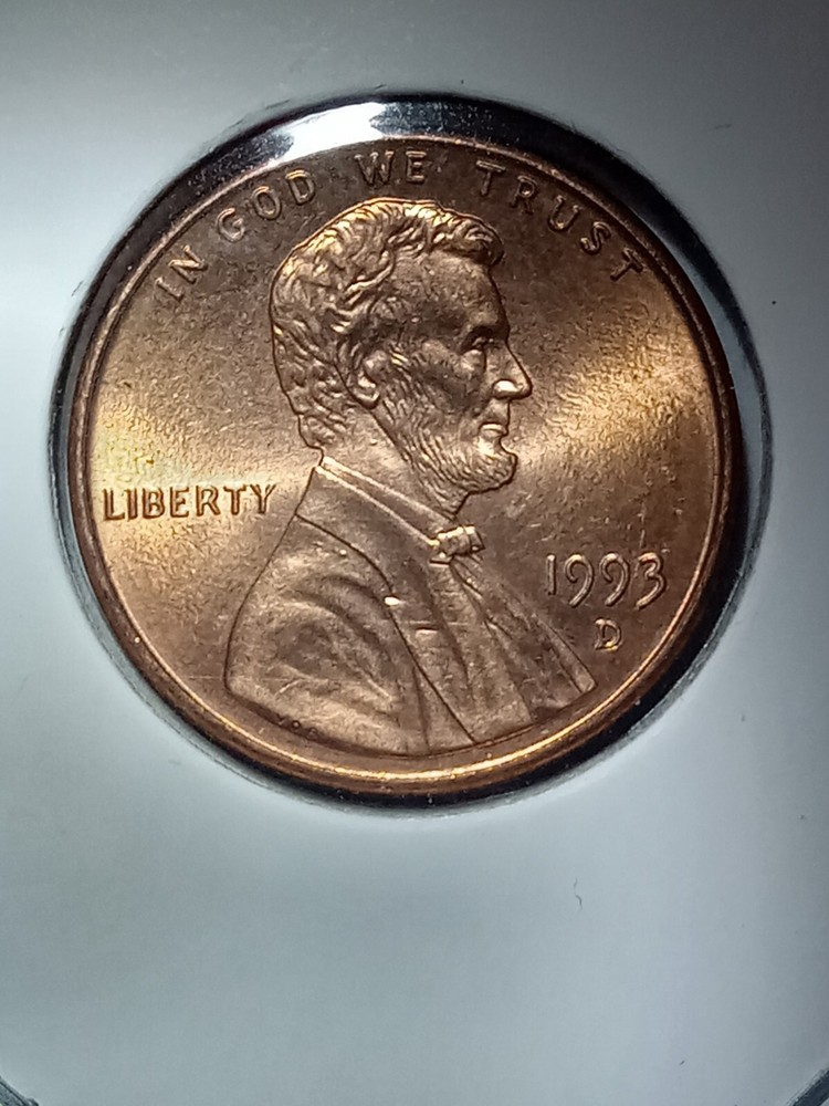 1993 Denver Lincoln Cent Doubled Die Obverse And Reverse