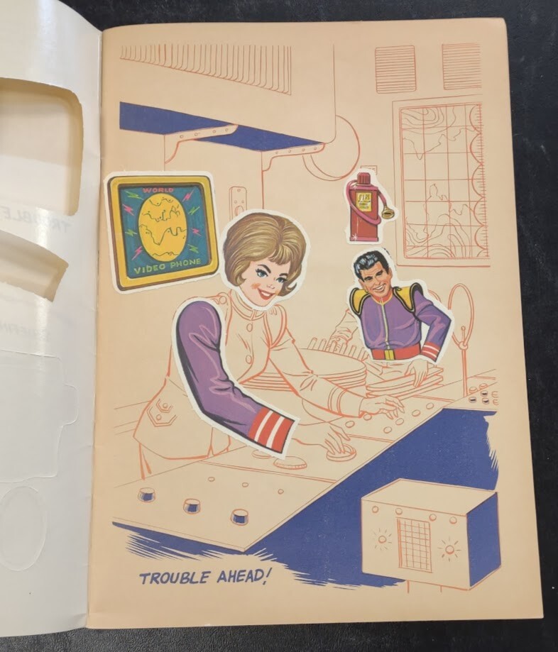Whitman STINGRAY Sticker Fun Book Partially Used