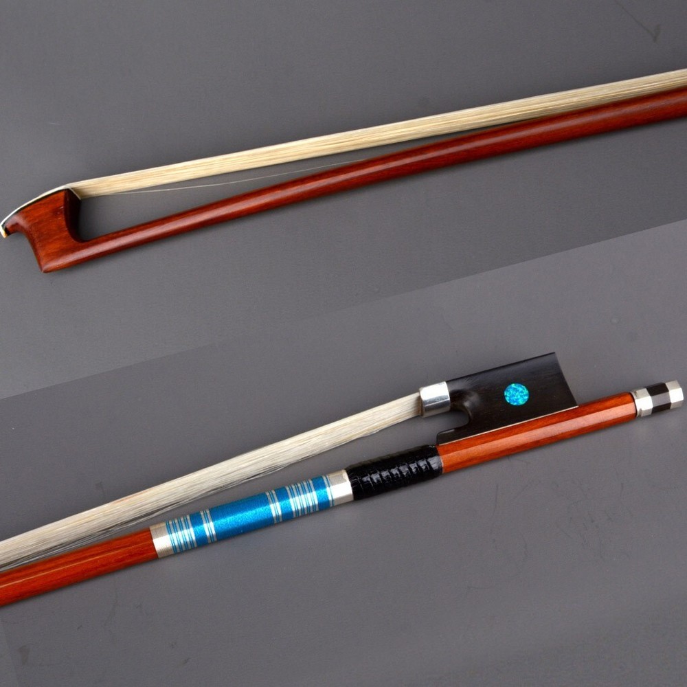 D.Peccatte Copy Master Pernambuco Violin 4/4 Bow Ebony Blue eye Frog Silver Fast