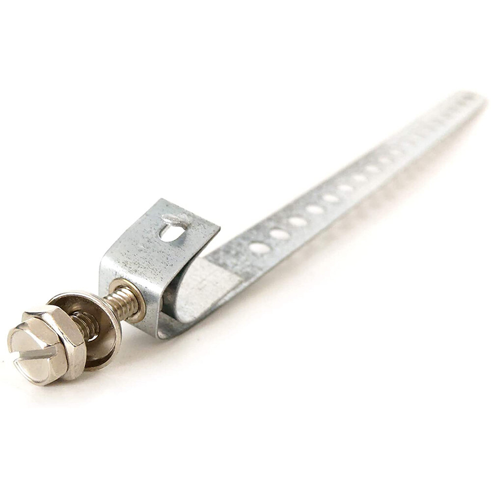 10'' Galvanized Steel Ground-Strap, 5 Pack