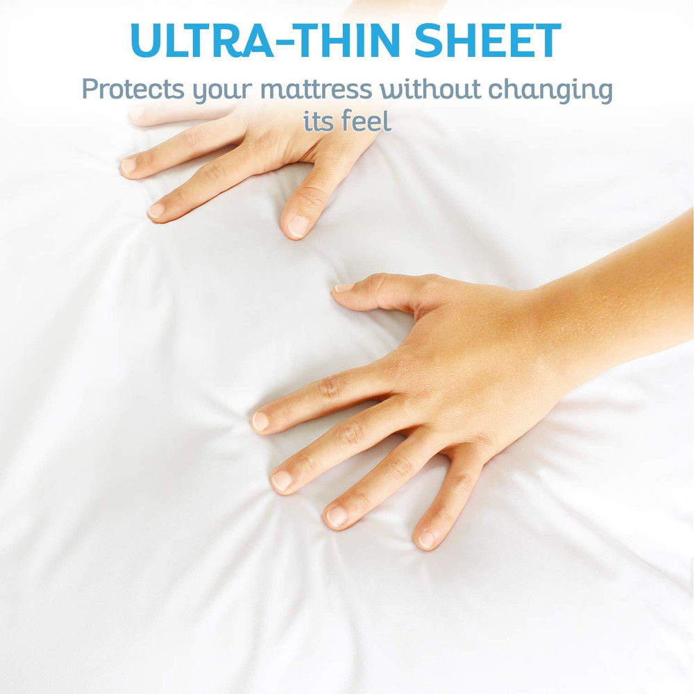 Waterproof Mattress Protector - King Size Bedsheet - Fitted Machine Washable Bed