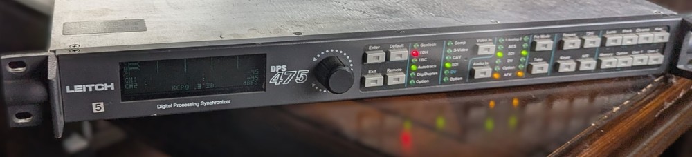 Leitch DPS-475AV Digital Processing Synchronizer Frame Sync TBC – Powers On – SD
