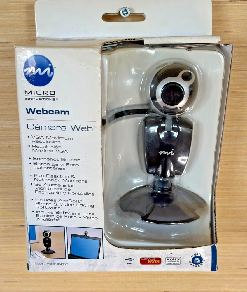 Micro Innovations Webcam USB Model IC435C