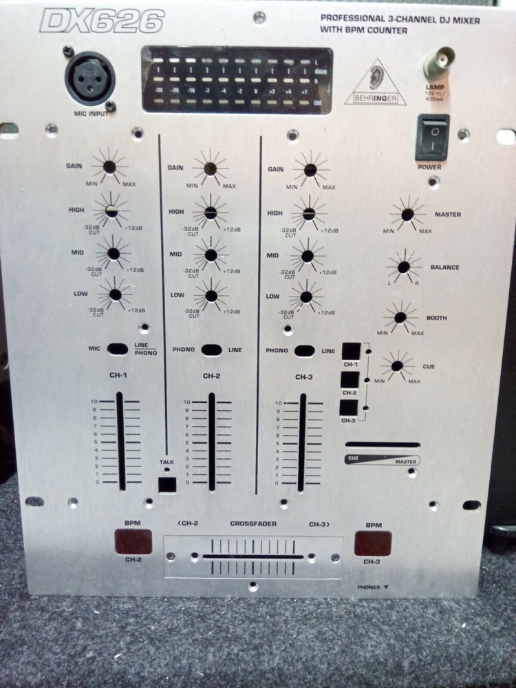 For Behringer Panel + Crossfader DX626 Mixer