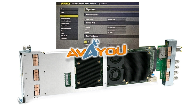 Evertz 5782ENC-H264HD-IPASI JPEG2000, H.264 & MPEG-2 Encoder +3RU for 570FR #2