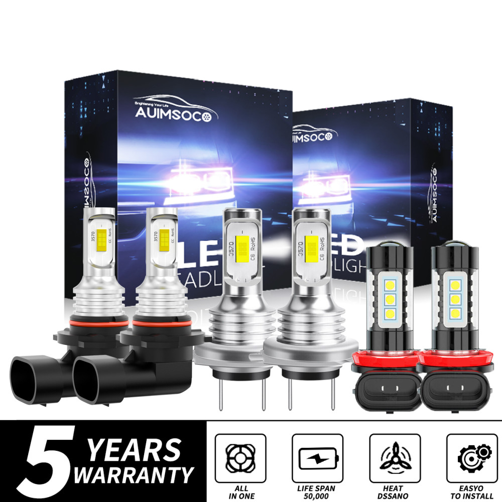 For Subaru Outback Wagon 4-Door 2010-2014 LED Headlight High Low Fog Light Bulbs
