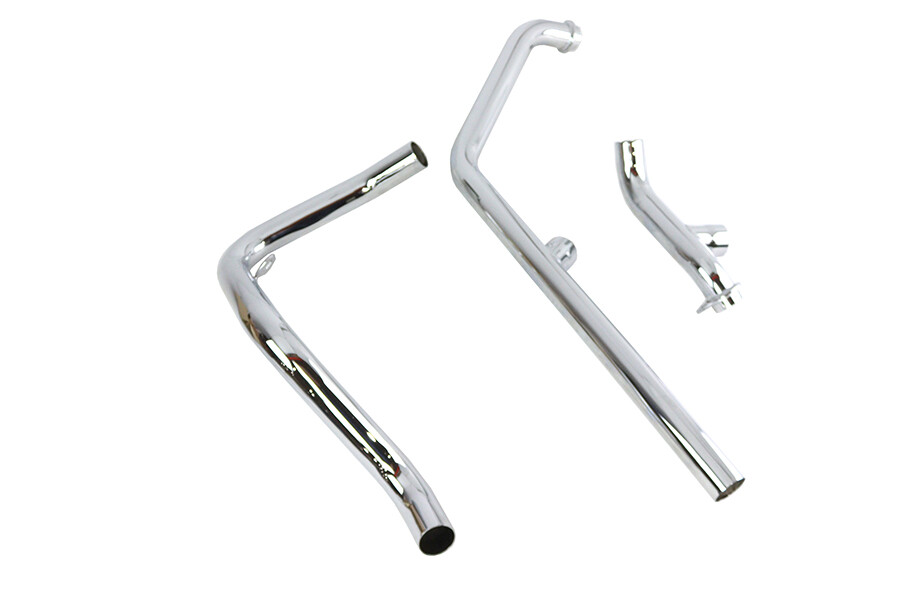 Dual Crossover Chrome Exhaust System fits Harley Davidson