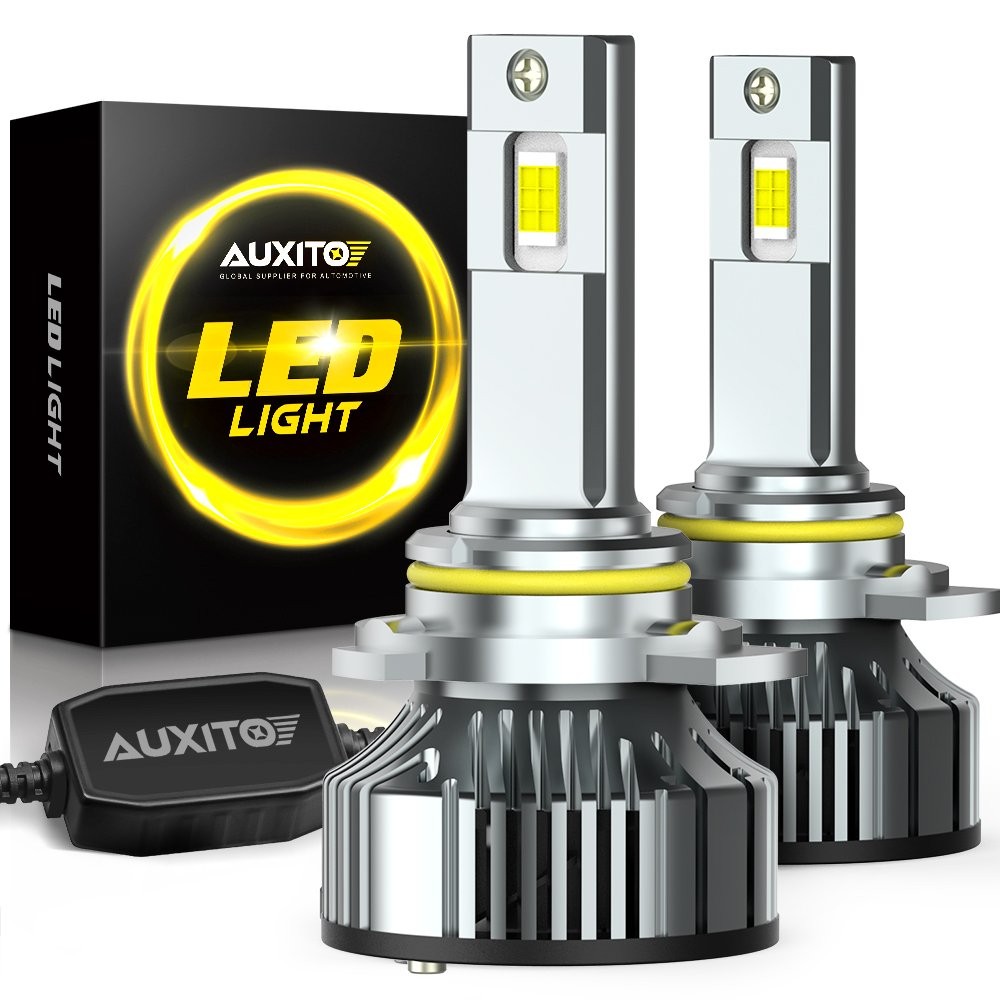 AUXITO 9012 HIR2 LED Headlights Bulbs High Low Beam 30000LM 6500K Brighter 400%