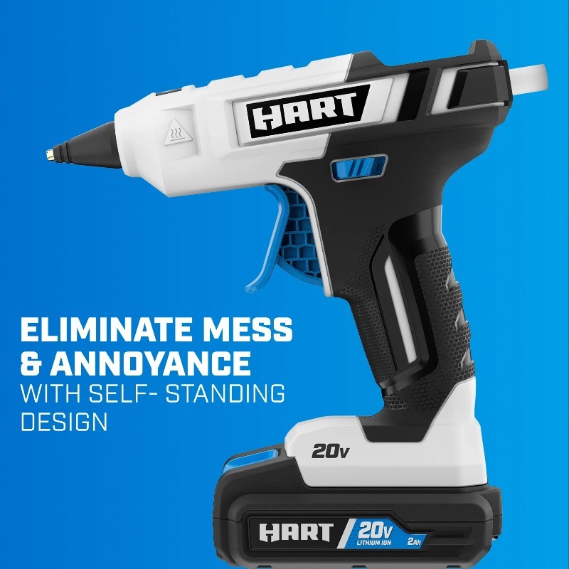 HART White Glue Gun (Battery Not Included)
