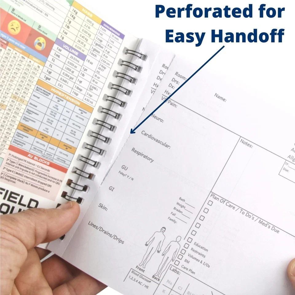 Nurse Essentials Report Notebook for Work & Nursing School Clinical Notepad R
