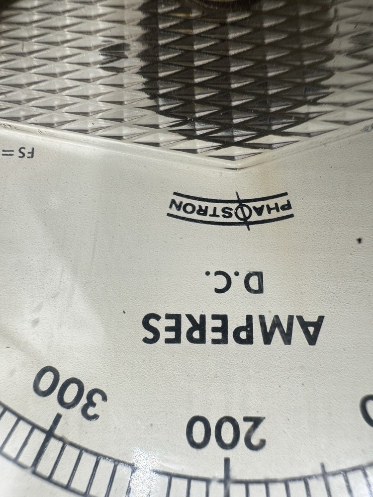 Phaostron ruggedized analog DC ammeter