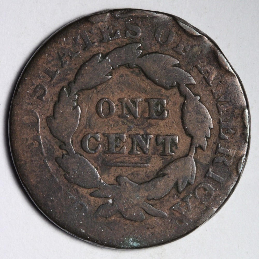 1831 Coronet Head Large Cent CHOICE VG E130 T
