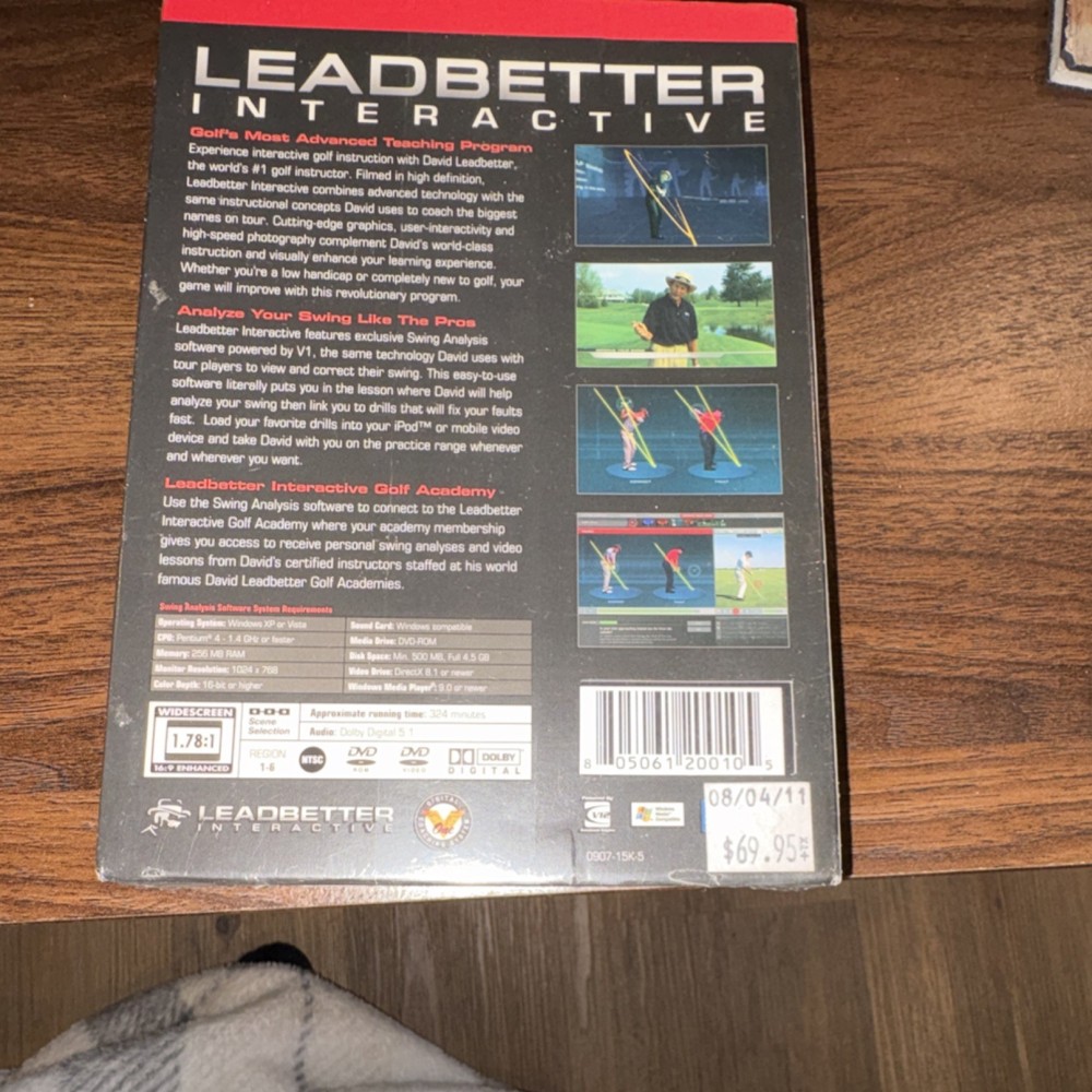 Leadbetter Interactive The Modern Golf Swing 5-Disc DVD Set Training Software