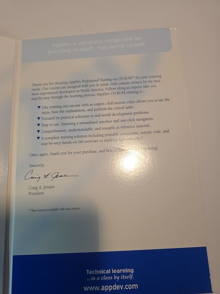 VBA CD Course. App Dev. 5 Cds. 2 Levels. Foundations And Solutions