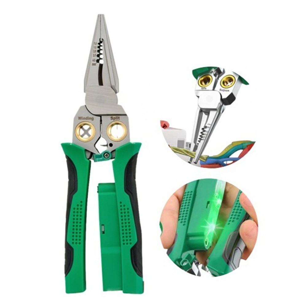 Multi-Function Wire Stripper with Voltage Detector for Home and Professional Use