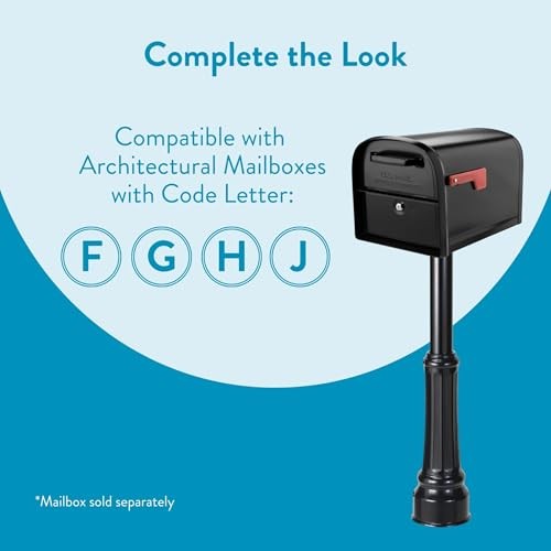 7507B Basic Post with Decorative Cover Black