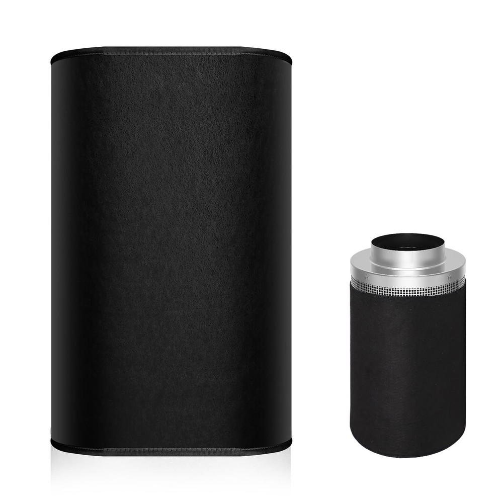 PEUTIER Prefilter Sleeve for 6 Inch Carbon Filter, Breathable, Medium, Black