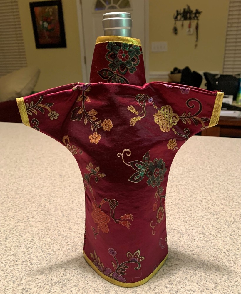 Silk Wine Bottle Kimono
