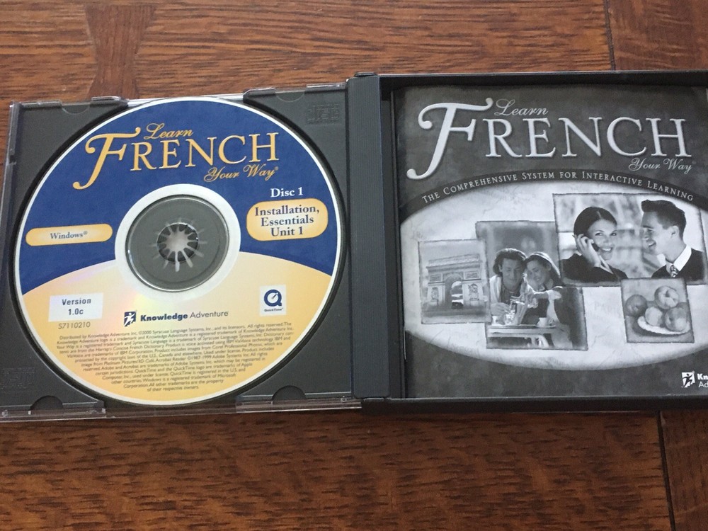 Learn French Your Way interactive CD-ROM 3 CD set