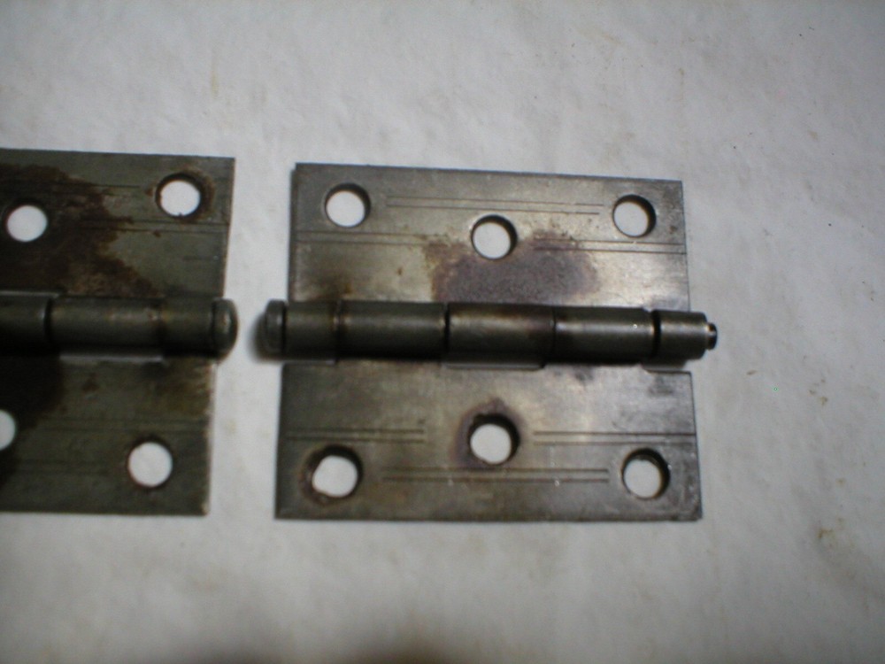 Antique Steel Decorative Hinge Pair