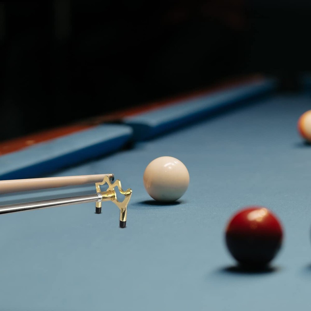 Retractable Billiards Cue Stick Bridge, Pool Bridge with Removable Bridge Head