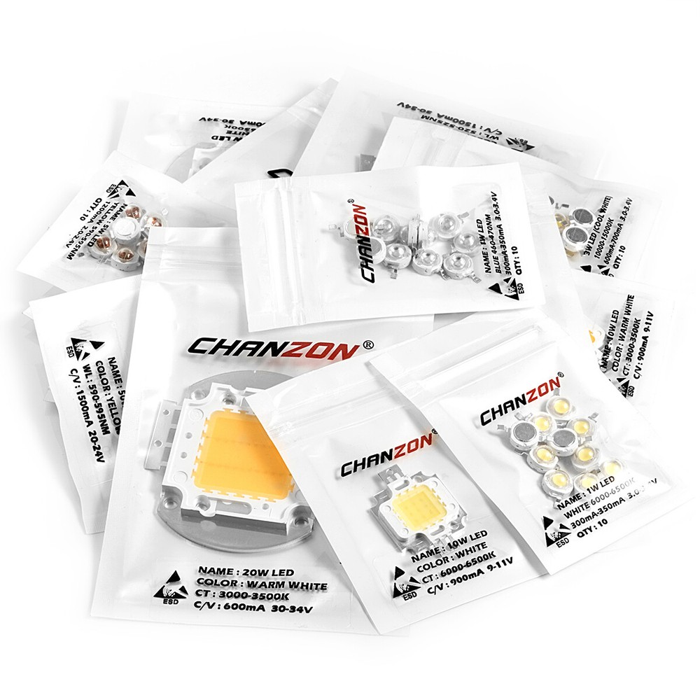 High Power Led Chip 1W 3W 5W 10W 20W 50W 100W Warm Natural Cold White Lamp Beads