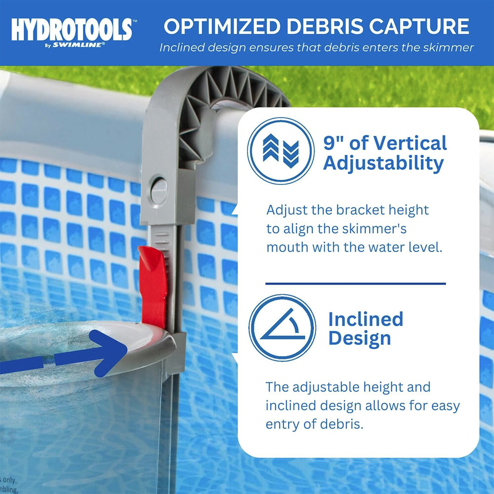 HydroTools™ by Swimline® Skimmer Adjustable Wall Mounted