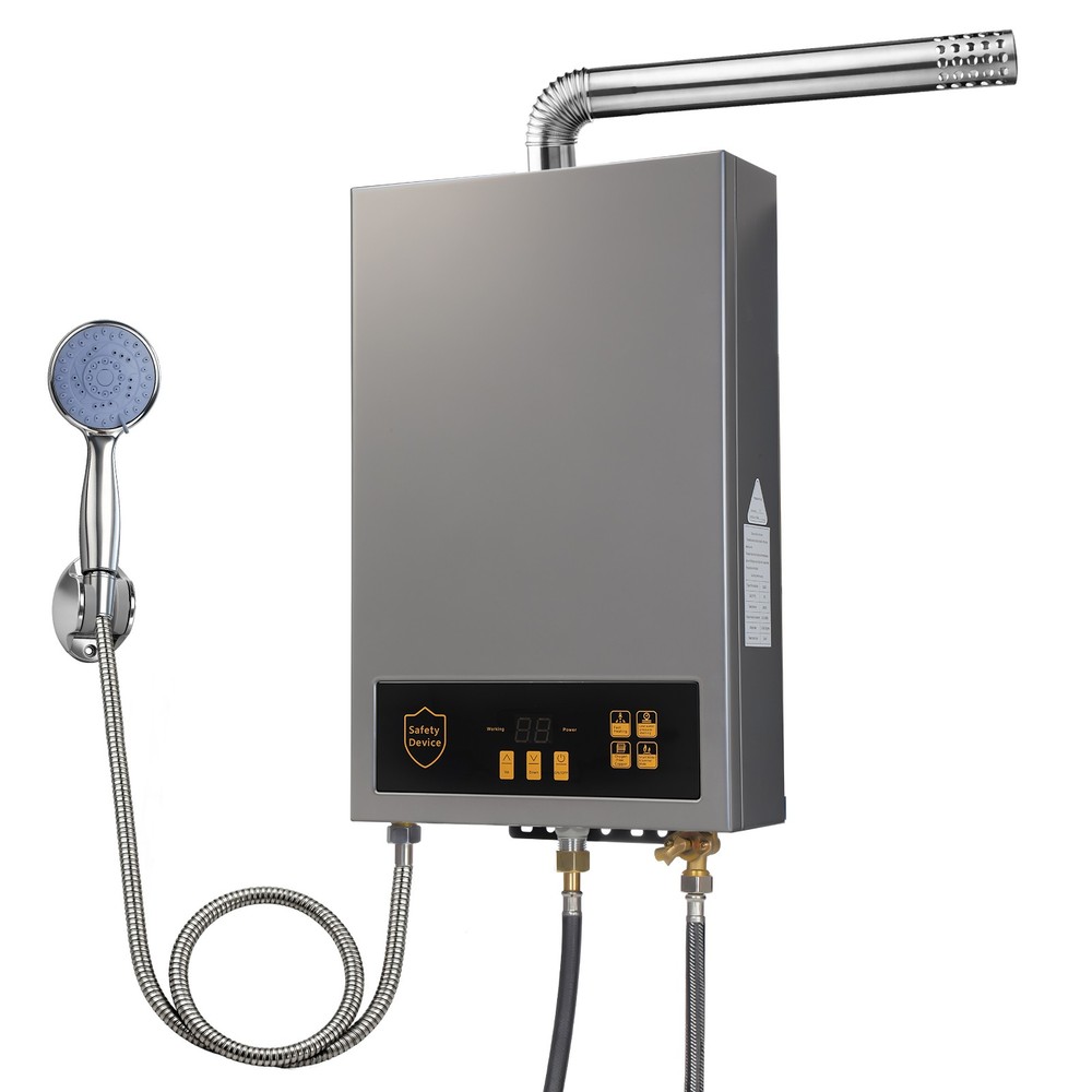 Tankless Water Heater Propane 3.6GPM 80,000 BTU 24KW Digital Display 110V US