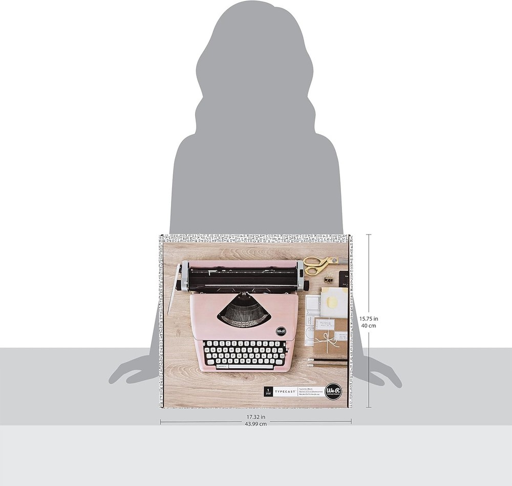 We R Memory Keepers Pink Typecast Retro Manual Typewriter Ships FAST & SAFE