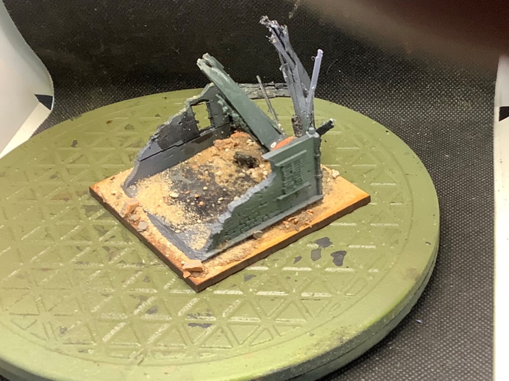 15mm Painted Totally Wrecked House