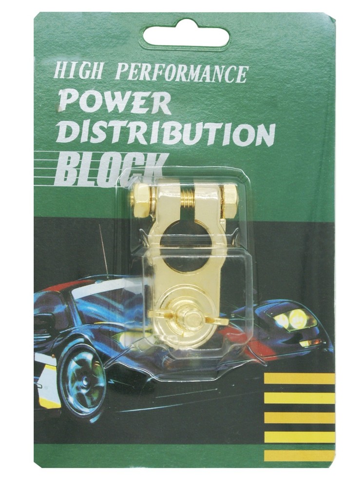 1 PACK HIGH PERFORMANCE GOLD PLATED POSITIVE BATTERY TERMINAL POST TERMINAL