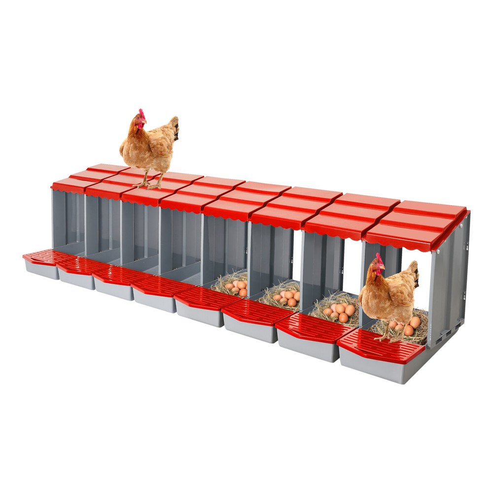 Modern 8-Compartment Chicken Nesting Boxes for Comfortable Egg Laying